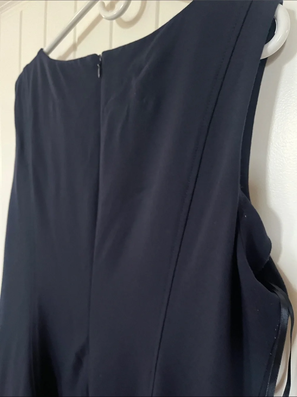 Talbots Navy Sleeveless A-Line Midi Dress - Picture 7 of 7